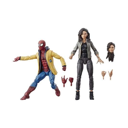 Marvel Legends Spider-Man Homecoming Spider-Man and MJ Exclusive Action Figure 2-Pack
