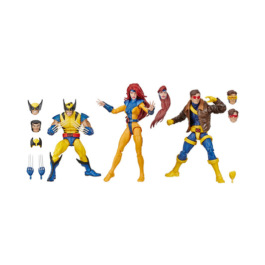 Marvel Legends Love Triangle Action Figure 3-Pack (Wolverine, Jean Grey, Cyclops), Not Mint