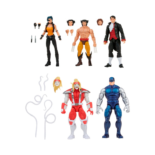 Marvel Legends Wolverine vs. Villains 6-Inch Action Figure 5-Pack (Wolverine, Omega Red, Cyber, Callisto, Jason Wyngarde)