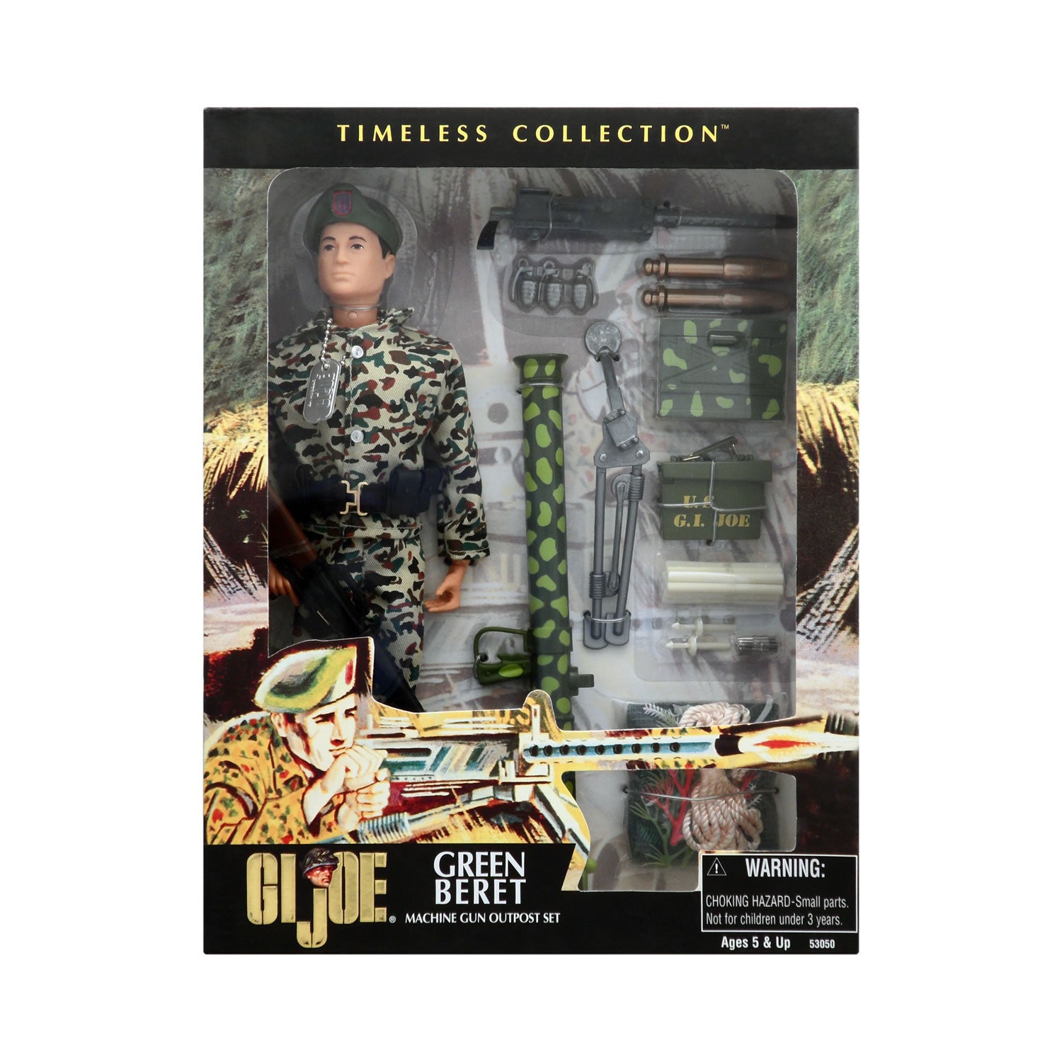 Joe Timeless Collection Green Beret Machine Gun Outpost 12