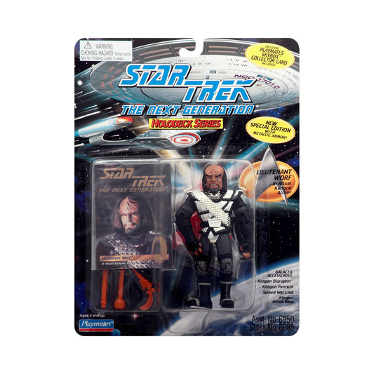 Star Trek: The Next Generation Holodeck Series Lieutenant Worf in Ritual Klingon Attire Action Figure