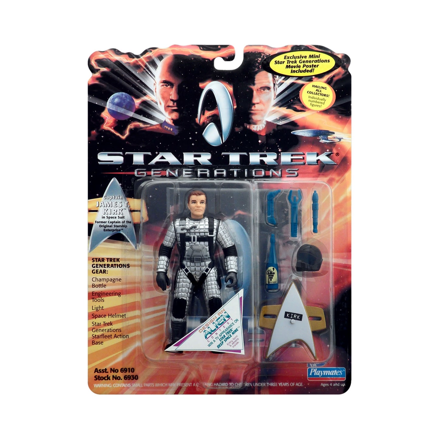 Star Trek: Generations Captain James T. Kirk in Space Suit 4.5-Inch Action Figure