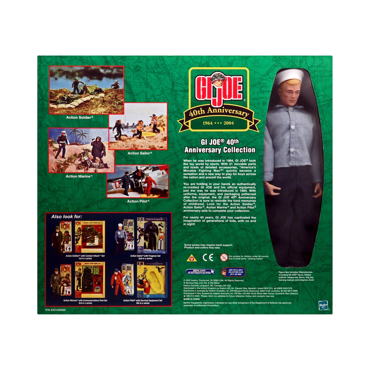 G.I. Joe 40th Anniversary Action Sailor with Frogman (Caucasian) 12-Inch Action Figure Set 2nd in a Series