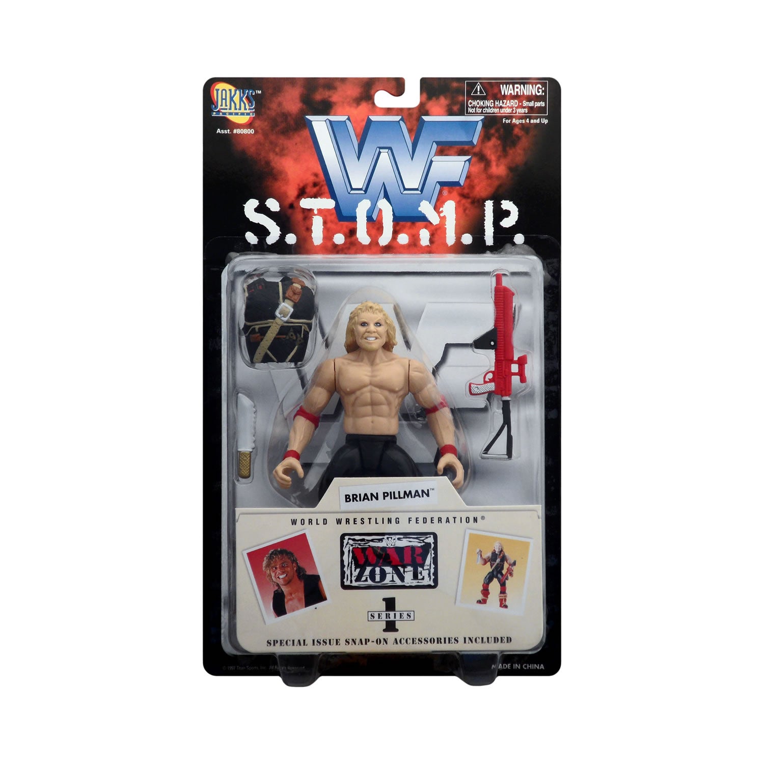 WWF S.T.O.M.P. Brian Pillman Action Figure – Action Figures and