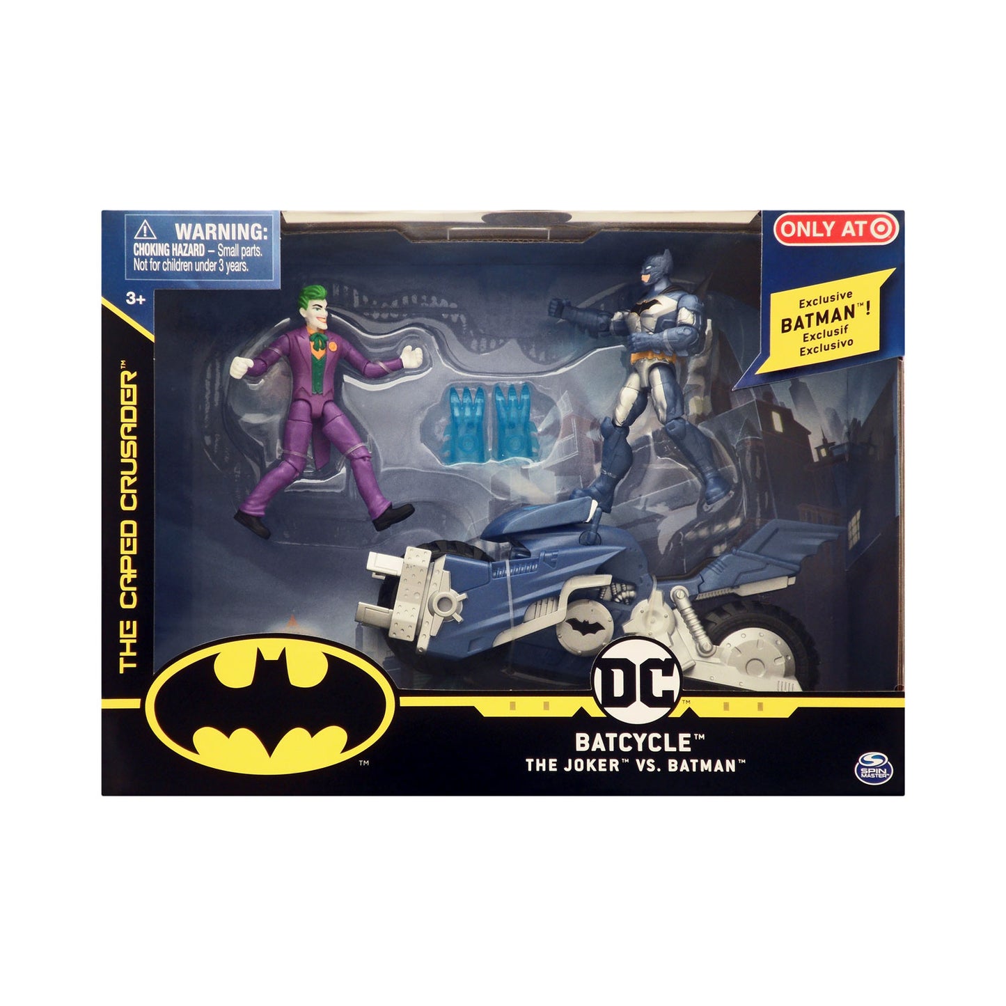 DC Comics Batcycle and Joker vs. Batman Exclusive 4-Inch Action Figures and Vehicle