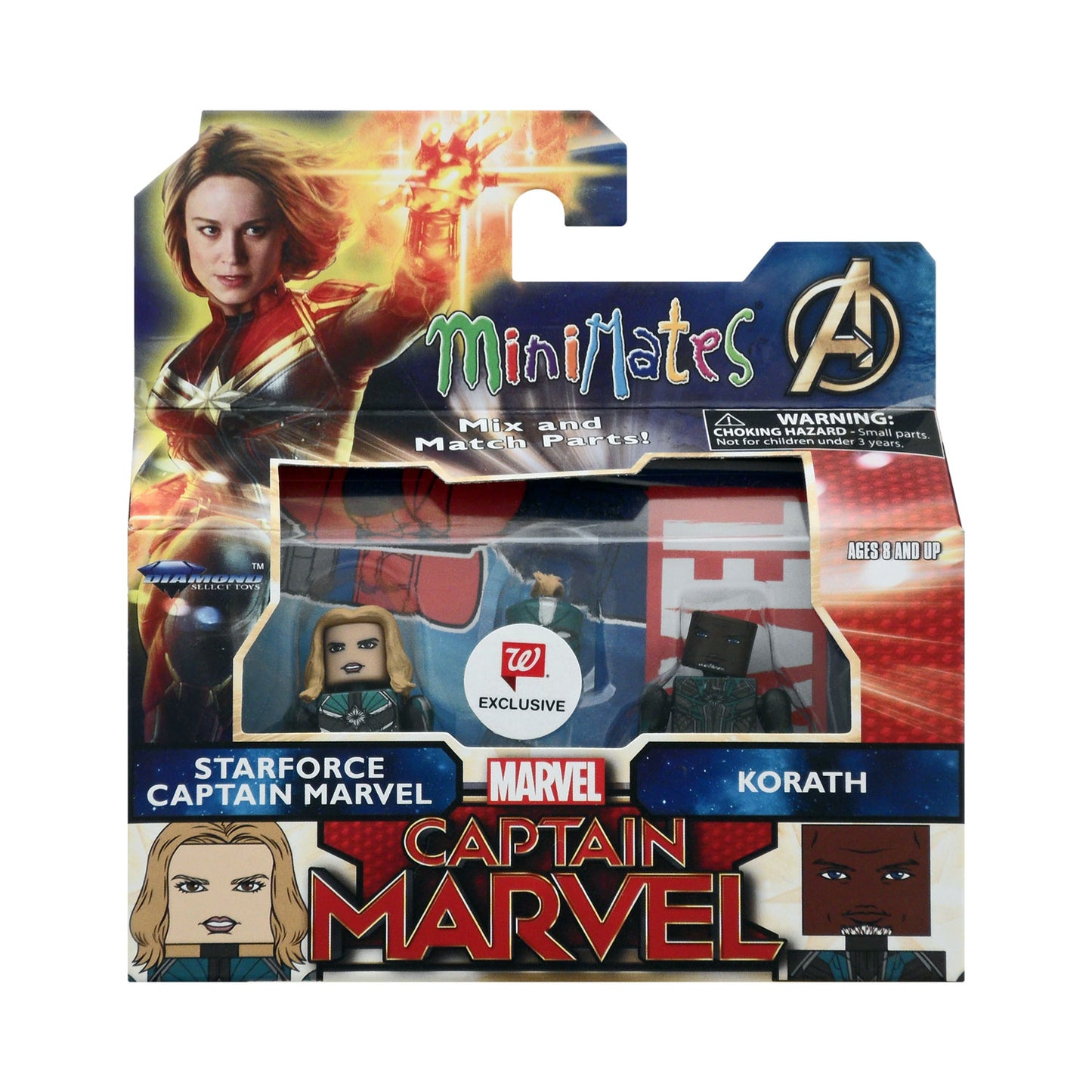 Captain Marvel Minimates Exclusive Starforce Captain Marvel & Korath Action Figures