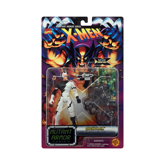 X-Men Mutant Armor Series Quicksilver (Black & White Costume) 5-Inch Action Figure