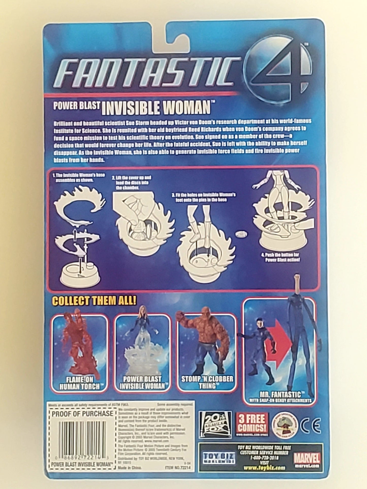 Fantastic Four Movie Series Power Blast Invisible Woman 6-Inch Action Figure (Clear Variant)