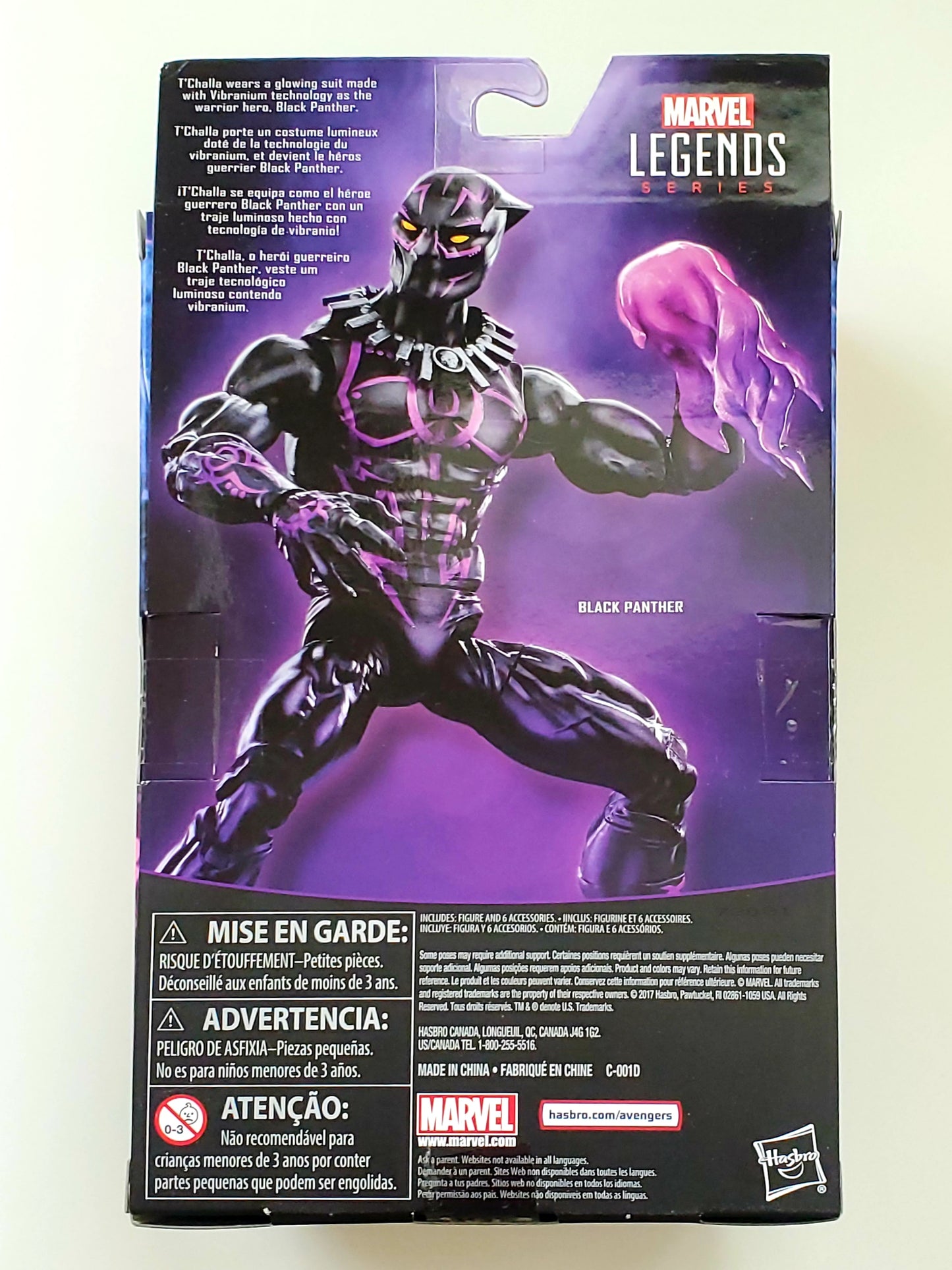 Marvel Legends Pink Vibranium Suit Black Panther Exclusive 6-Inch Action Figure