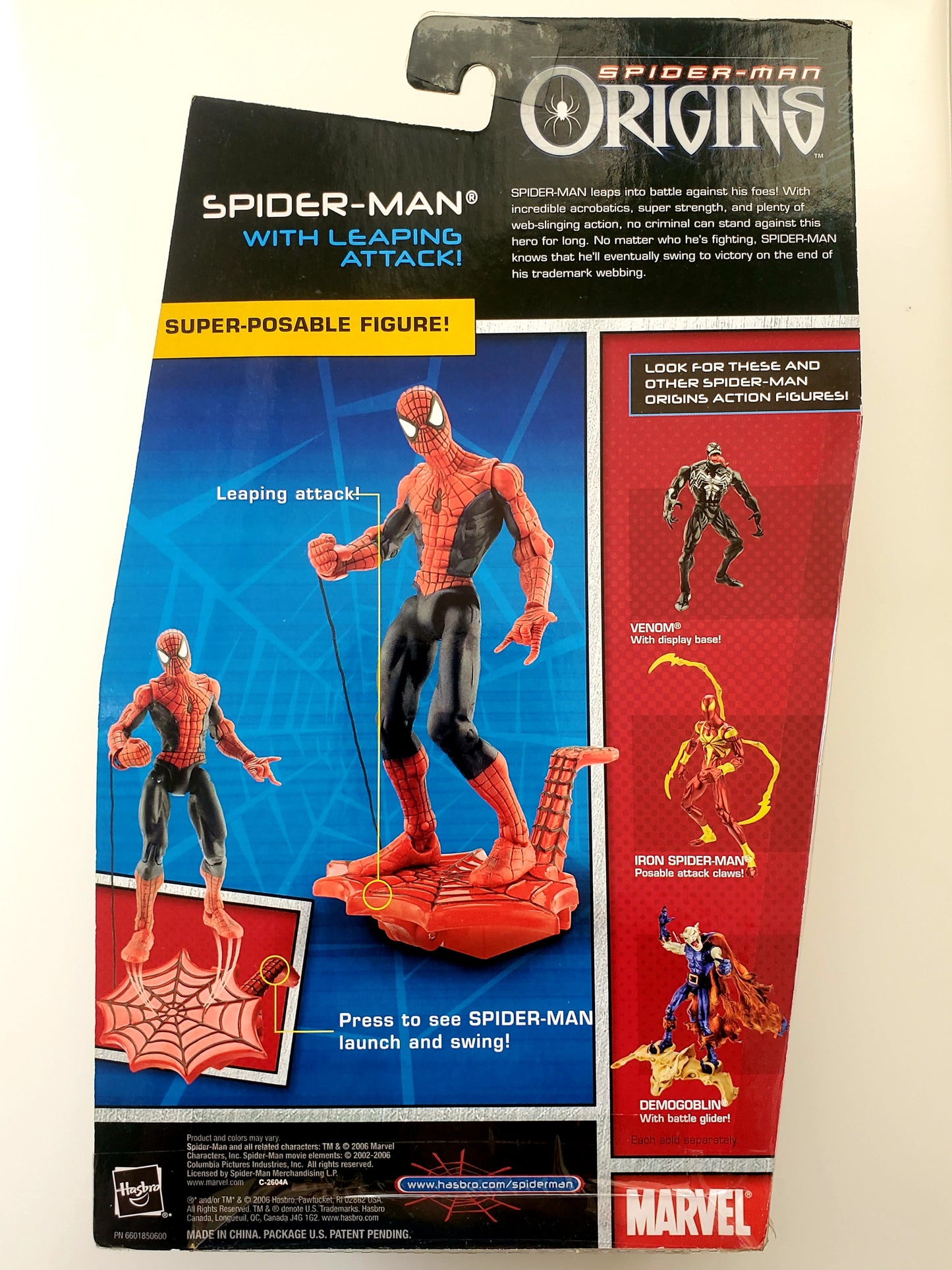 Spider-Man Origins Spider-Man with Leaping Attack 6-Inch Action Figure