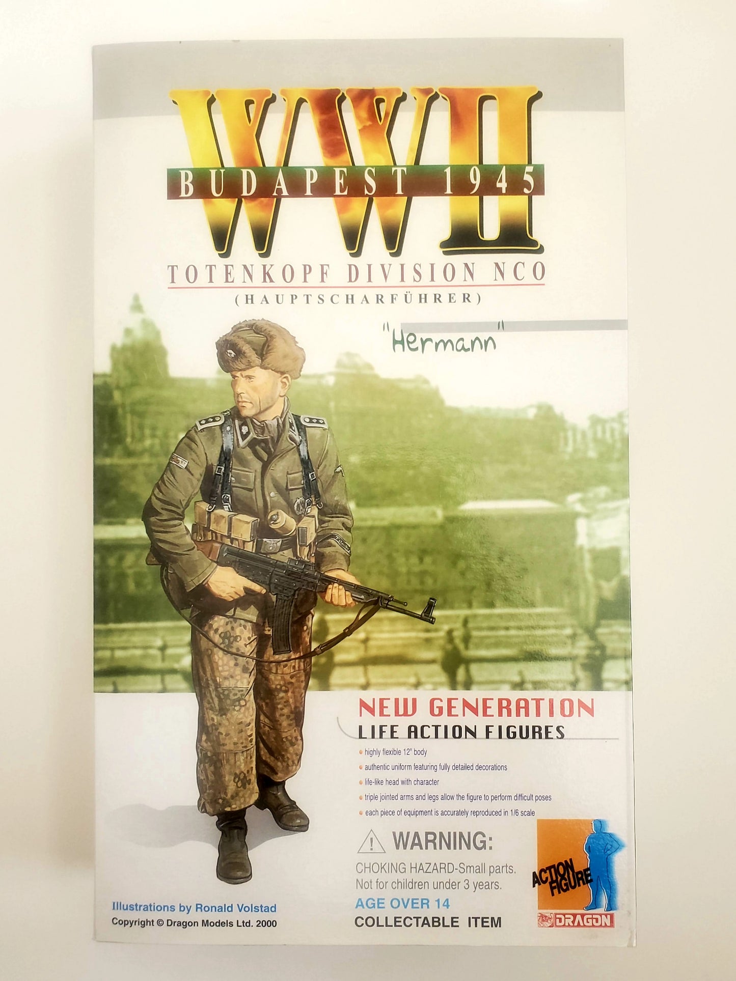 Dragon WWII Budapest 1945 Totenkopf Division NCO (Hauptscharfuhrer) "Hermann" 12-Inch Action Figure