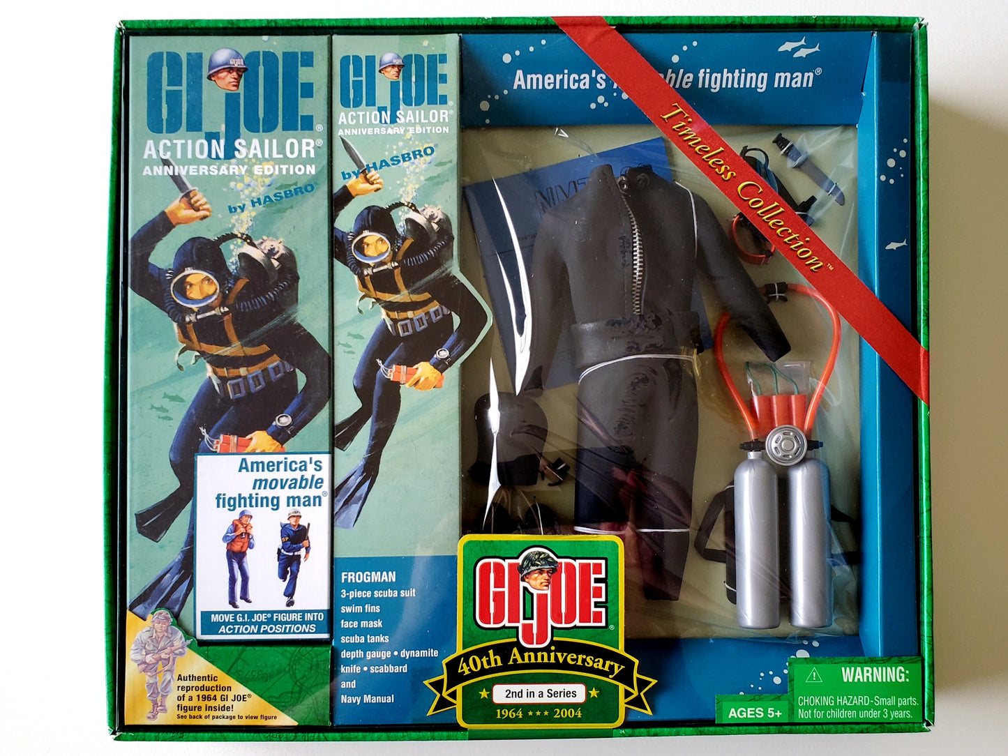 G.I. Joe 40th Anniversary Action Sailor with Frogman (Caucasian) 12-Inch Action Figure Set 2nd in a Series