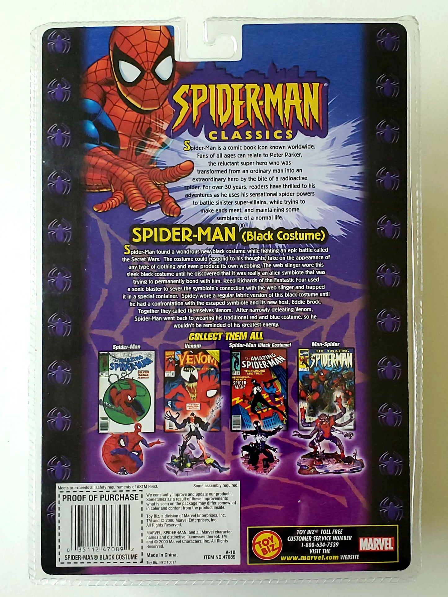 Spider-Man Classics Black Costumed Spider-Man