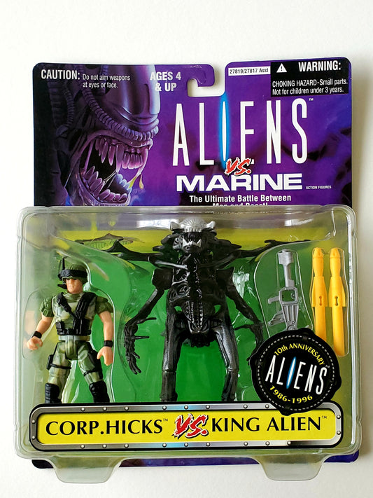 Aliens vs. Marine Corp. Hicks vs. King Alien Action Figure 2-Pack