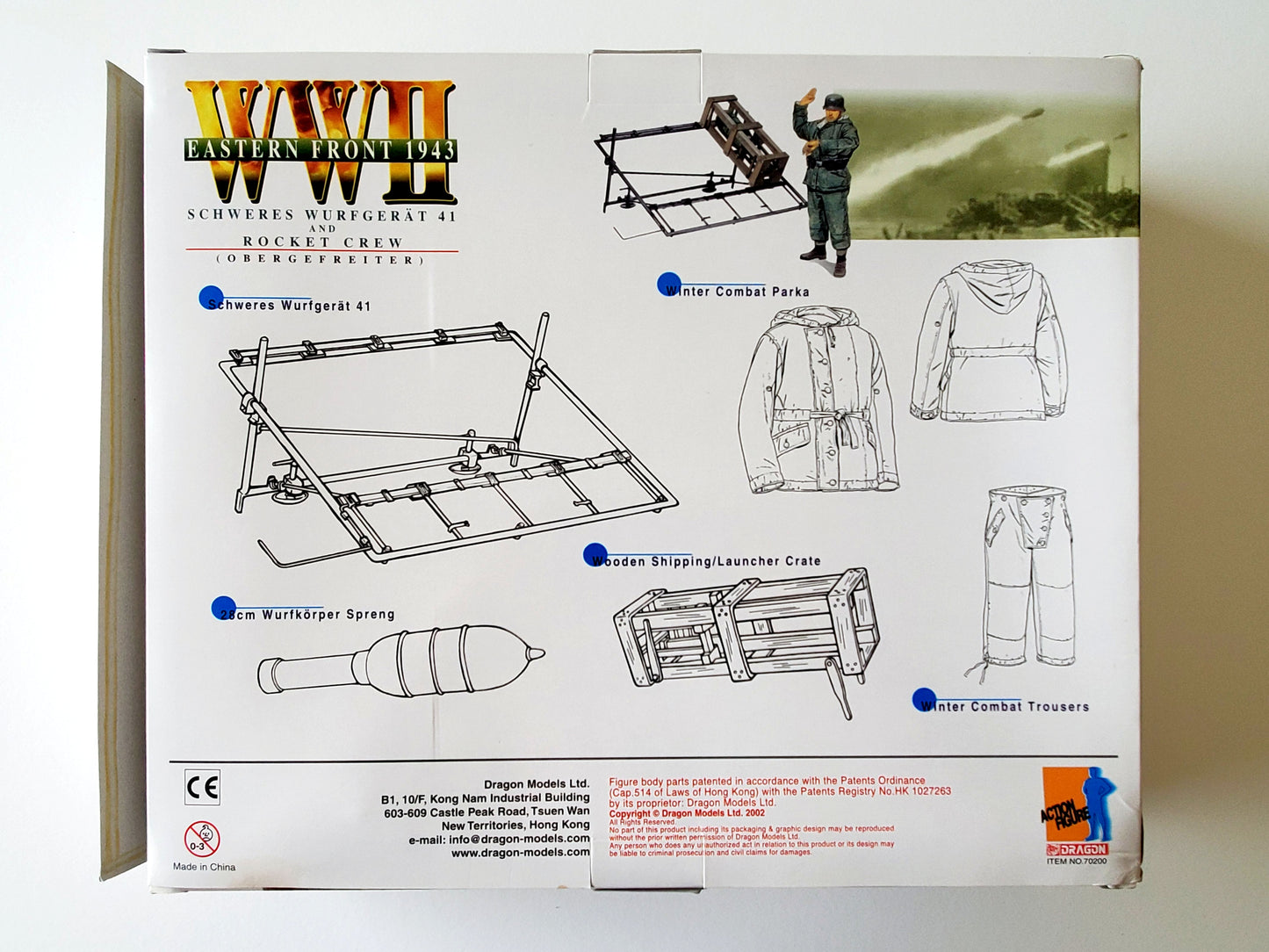Dragon WWII Eastern Front 1943 Schweres Wurfgerat 41 and Rocket Crew (Obergefreiter) “Lang” 12-Inch Action Figure Set