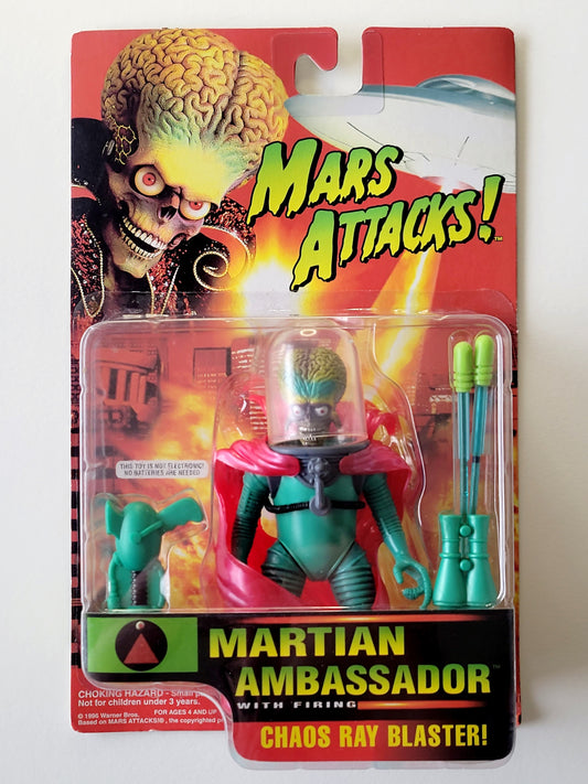 Martian Ambassador with Chaos Ray Blaster Action Figure from Mars Attacks!