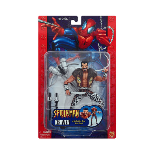 Spider-Man Classics Kraven with Spider-Trap Bolo Gun 6-Inch Action Figure