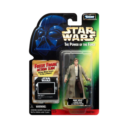 Star Wars: Power of the Force Freeze Frame Han Solo in Endor Gear 3.75-Inch Action Figure