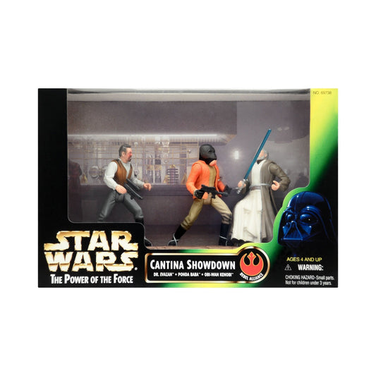 Star Wars: Power of the Force Cantina Showdown 3.75-Inch Action Figures (Dr. Evazan, Ponda Baba, Obi-Wan Kenobi) (Copy)