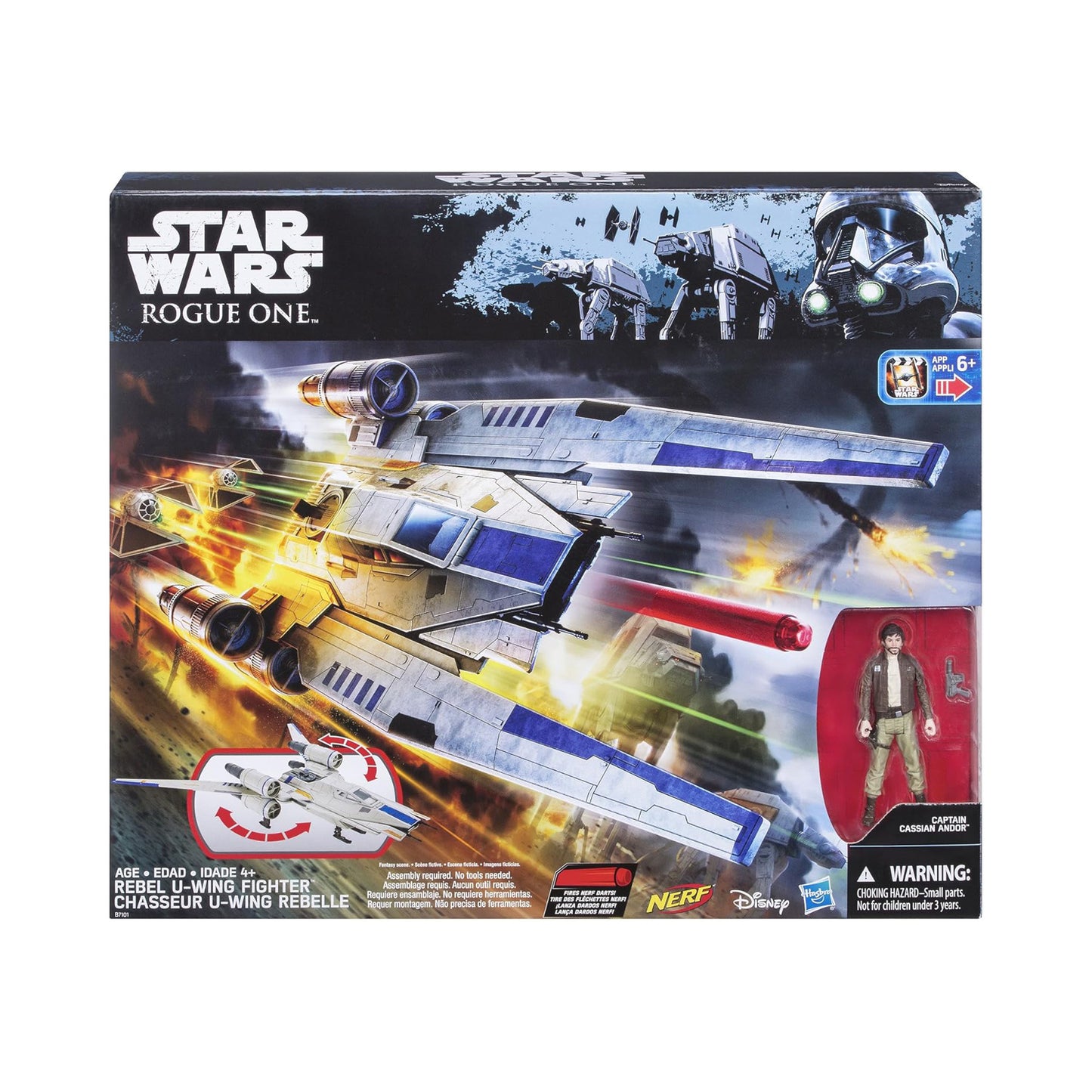 Star Wars: Rogue One Rebel U-Wing Fighter 3.75-Inch Scale Vehicle and Action Figure