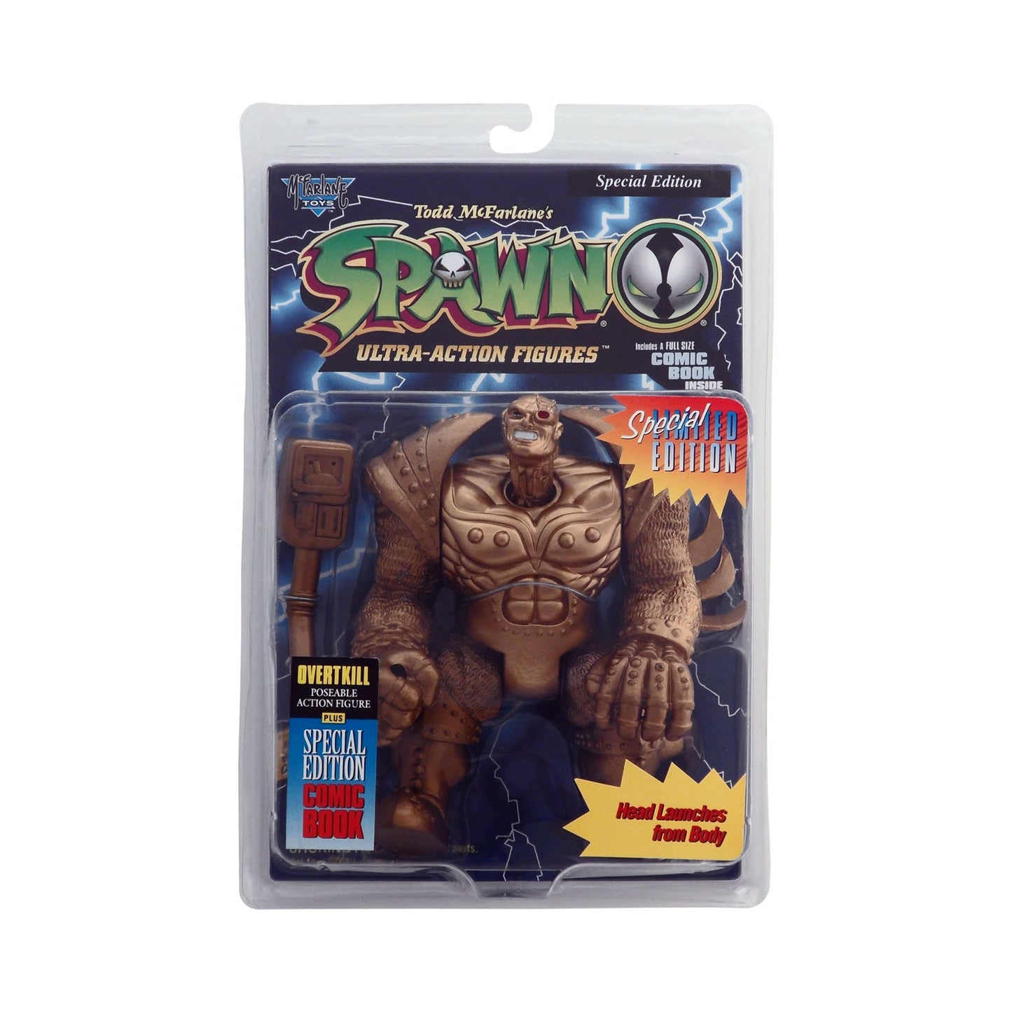 Special Edition Gold Overtkill Action Figure from Todd McFarlane's Spawn