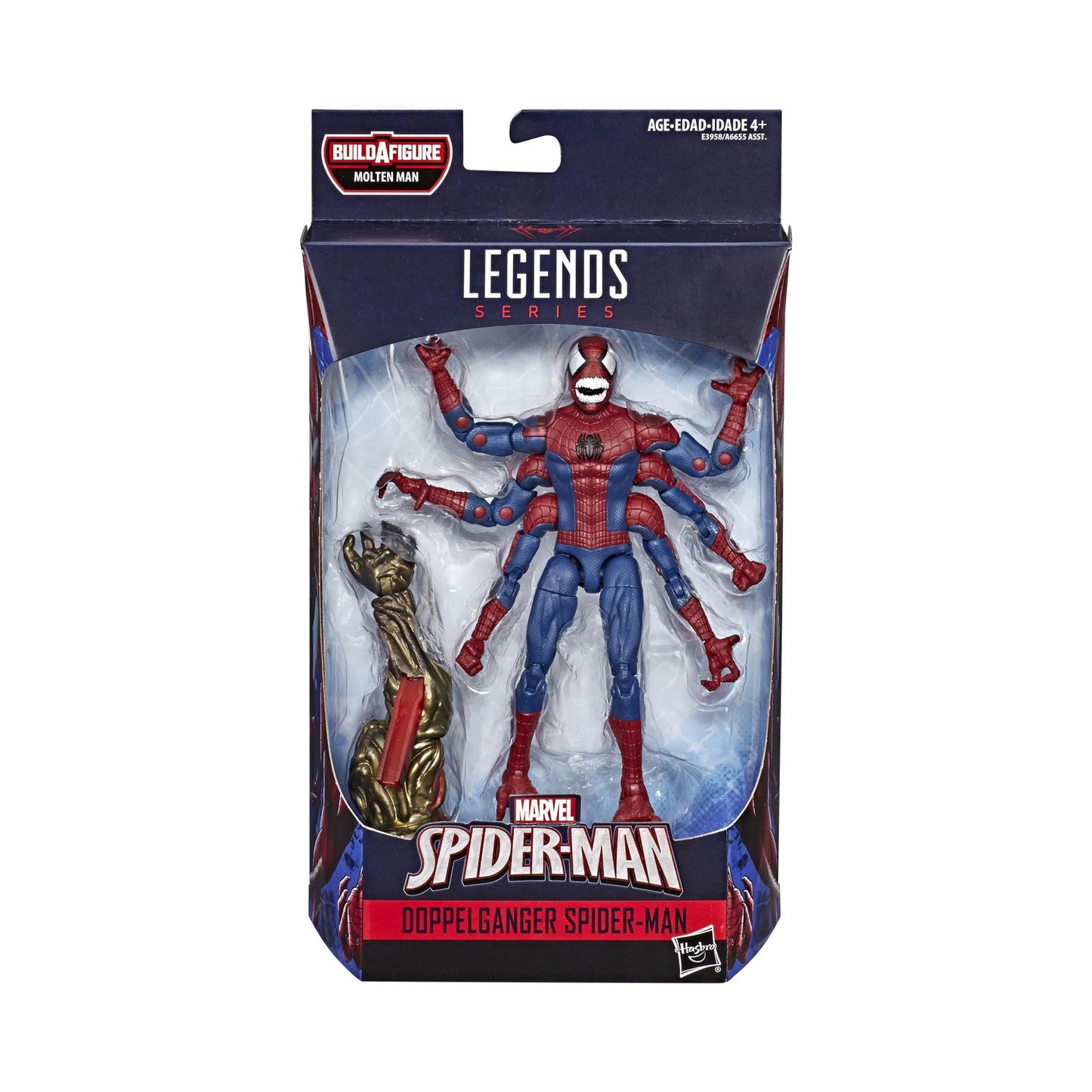 Marvel Legends Molten Man Series Doppelganger Spider-Man 6-Inch Action Figure