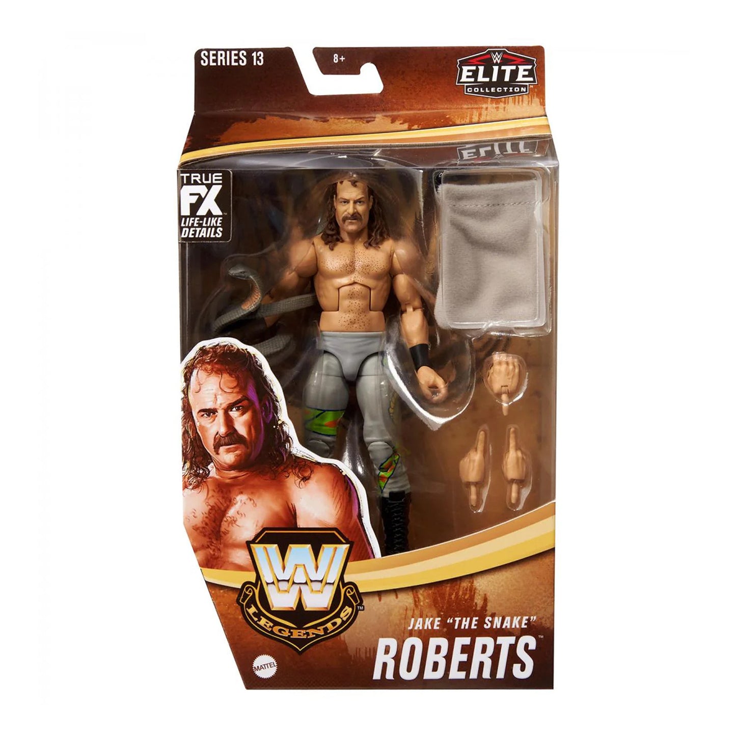 WWE Legends Elite Collection Series 13 Jake "The Snake" Roberts (Grey Pants) Exclusive Action Figure