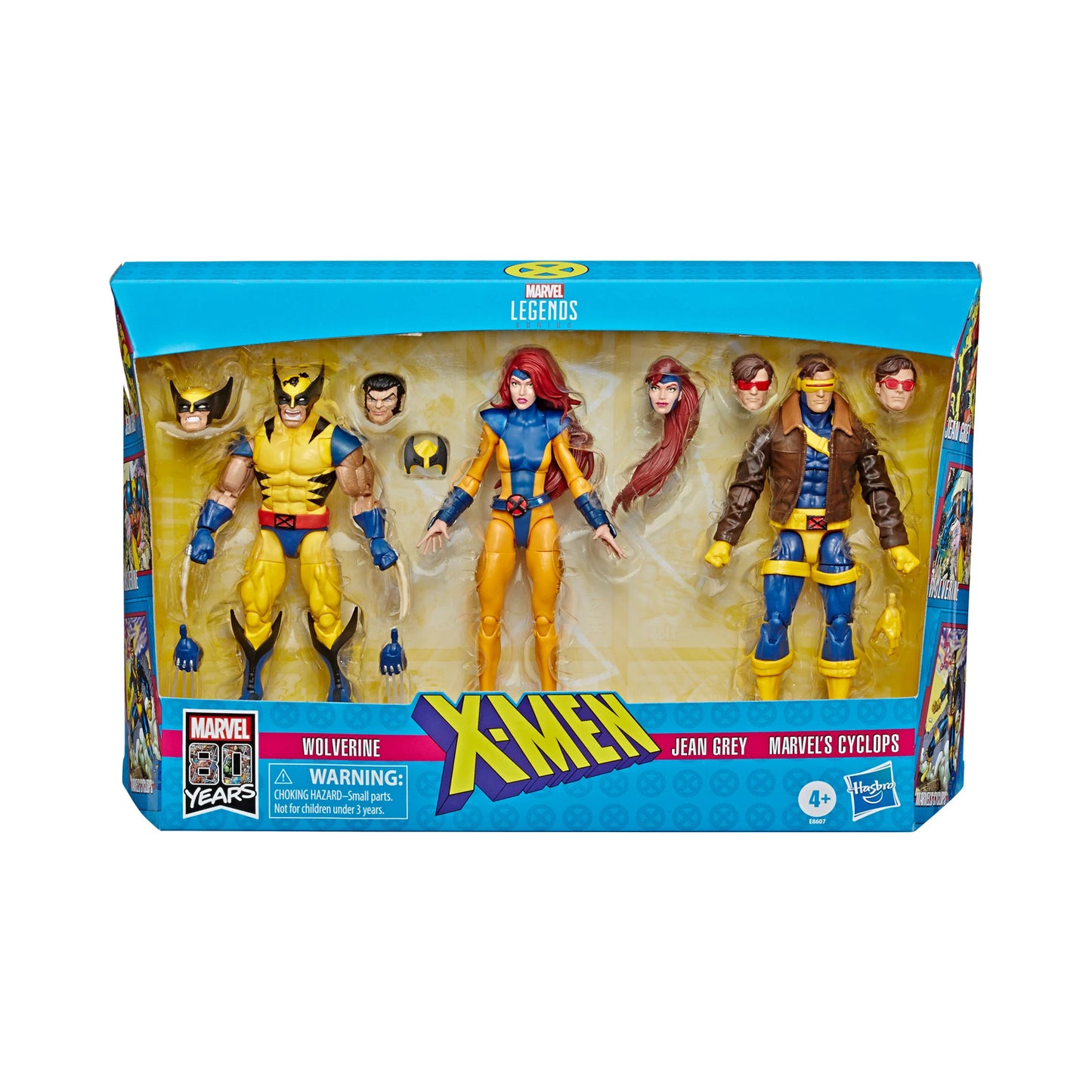 Marvel Legends Love Triangle Action Figure 3-Pack (Wolverine, Jean Grey, Cyclops)