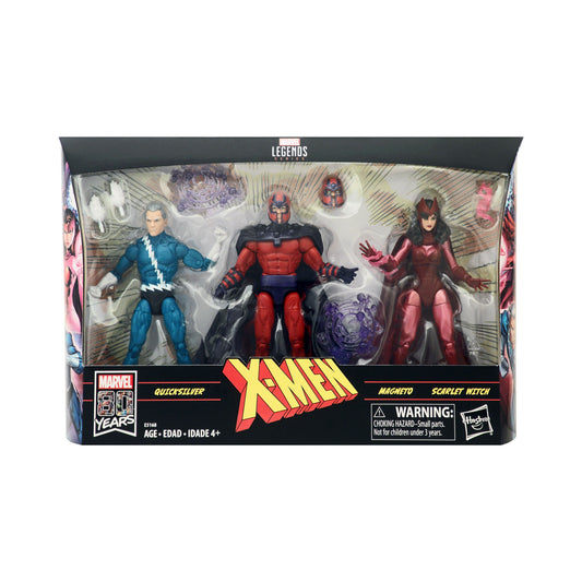 Marvel Legends Family Matters Action Figure 3-Pack (Quicksilver, Magneto, Scarlet Witch)
