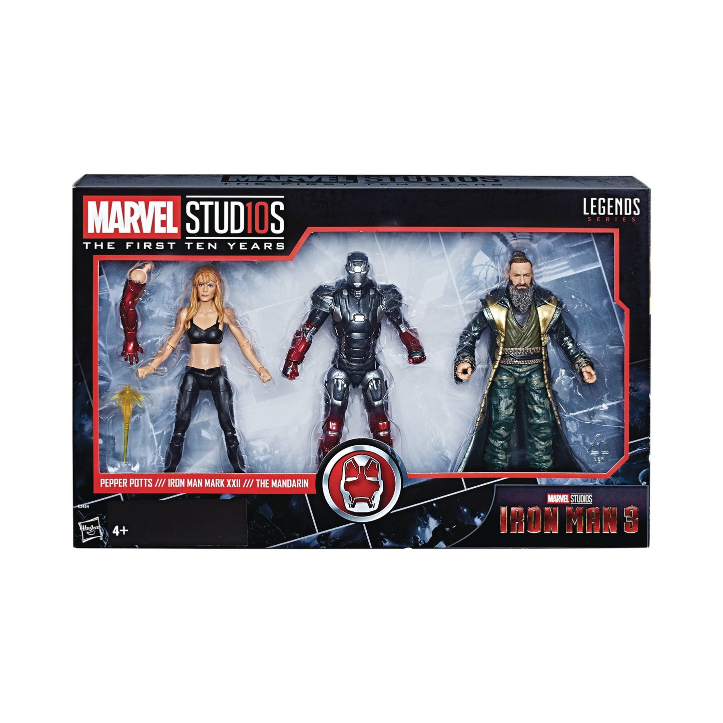 Marvel Studios: The First Ten Years Pepper Potts, Iron Man Mark XXII, & The Mandarin Action Figure 3-Pack from Iron Man 3