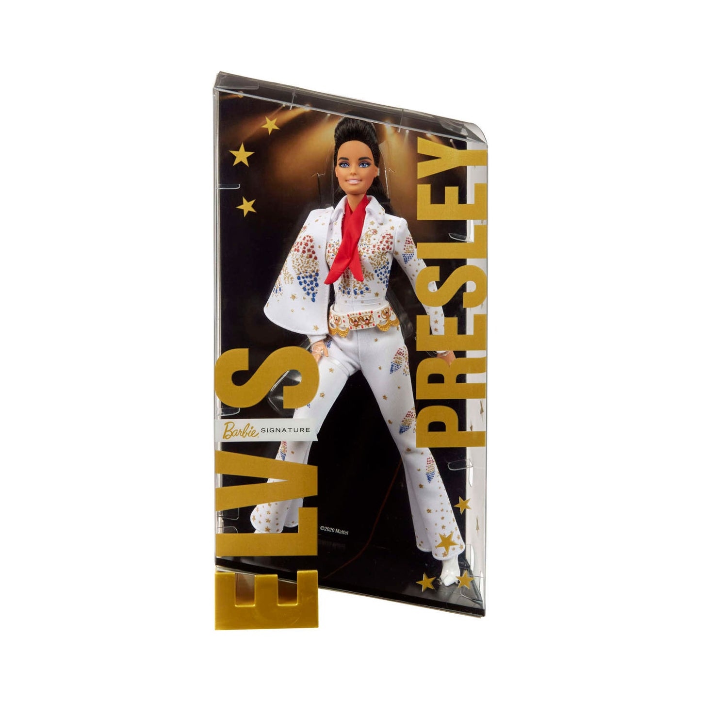 Barbie Signature Elvis Presley Barbie Doll In “American Eagle” Jumpsuit