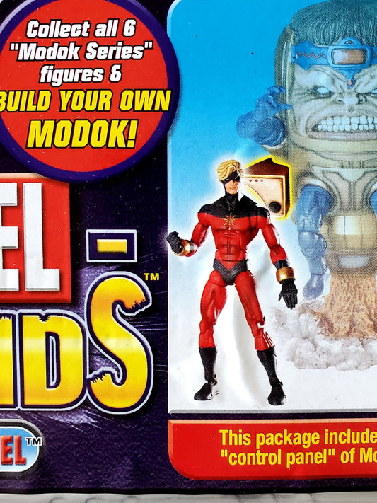 Marvel Legends MODOK Series Captain Marvel (Red & Blue Costume) 6-Inch Action Figure
