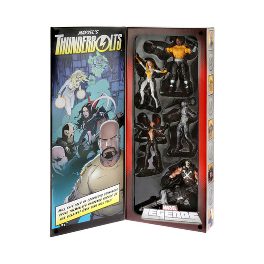 Marvel Legends SDCC 2013 Exclusive Thunderbolts Action Figure Set (Luke Cage, Moonstone, Ghost, Satana, Crossbones)