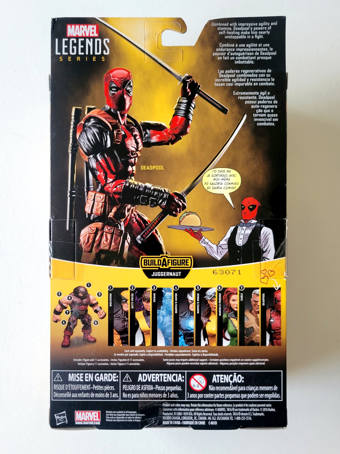 Marvel Legends Juggernaut Series Deadpool 6-Inch Action Figure