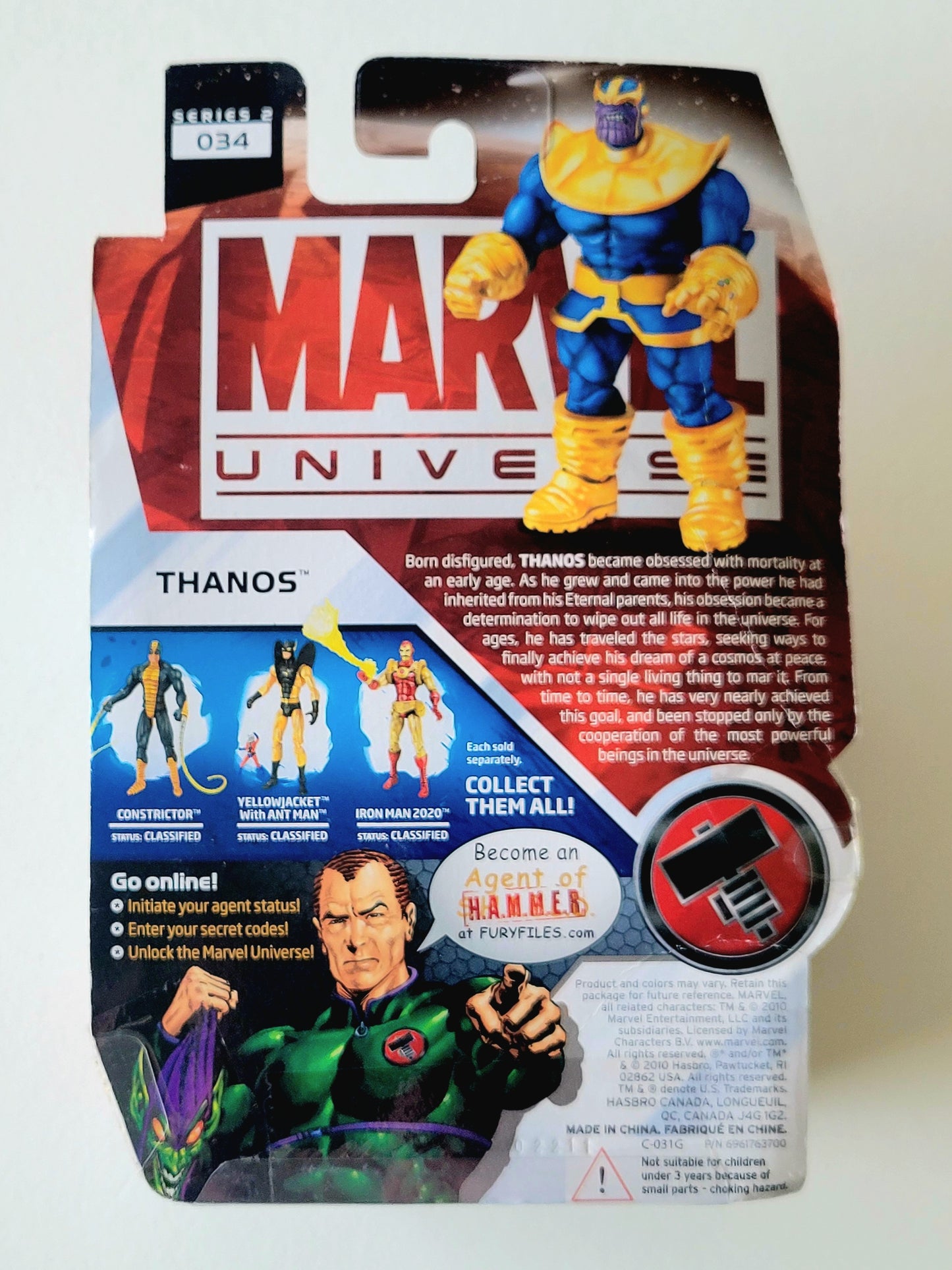 Marvel Universe Series 2 Figure 34 Thanos (with alternate hand)