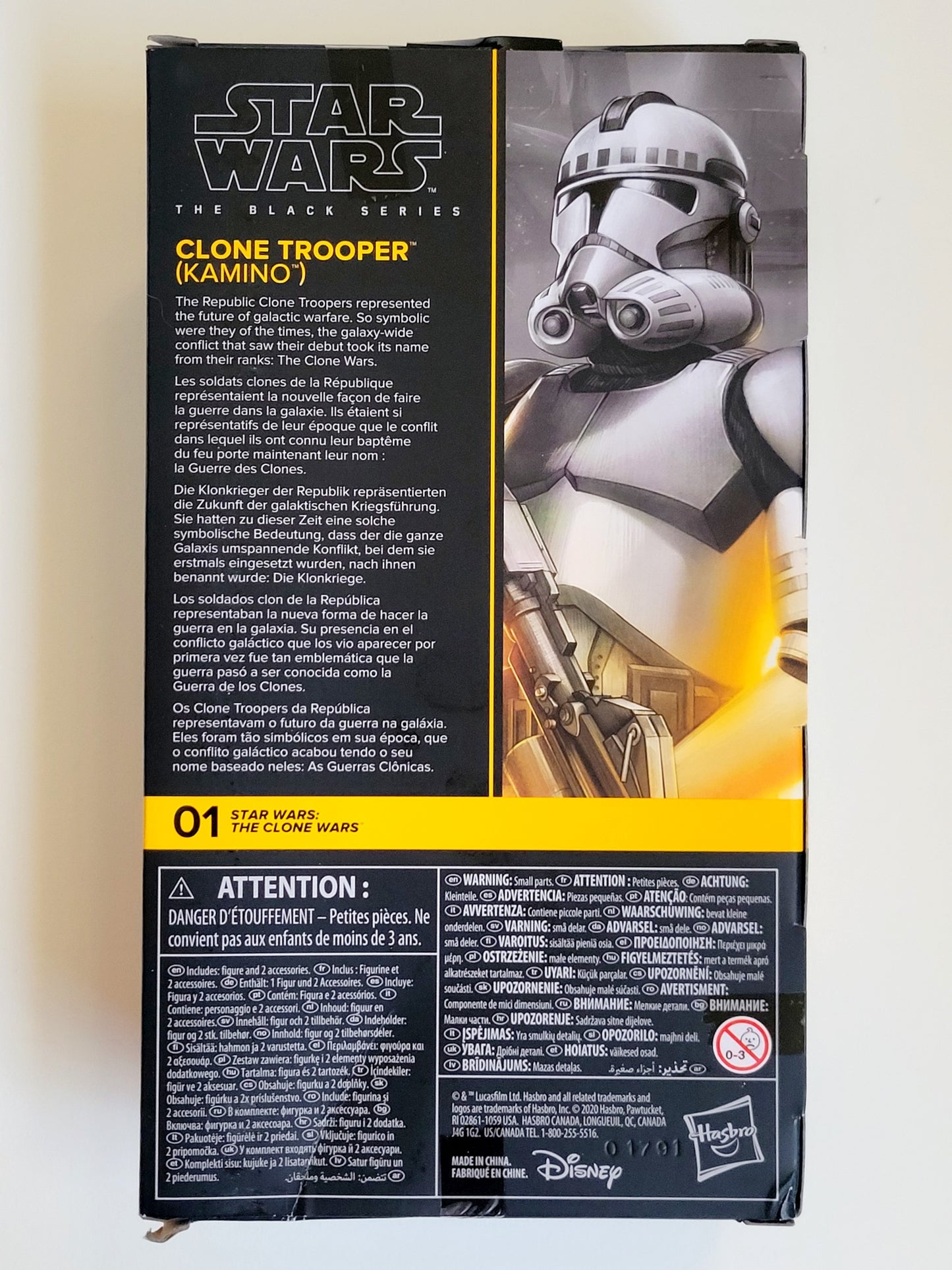 Star Wars: The Black Series Clone Trooper (Kamino) 6-Inch Action Figure from Star Wars: The Clone Wars