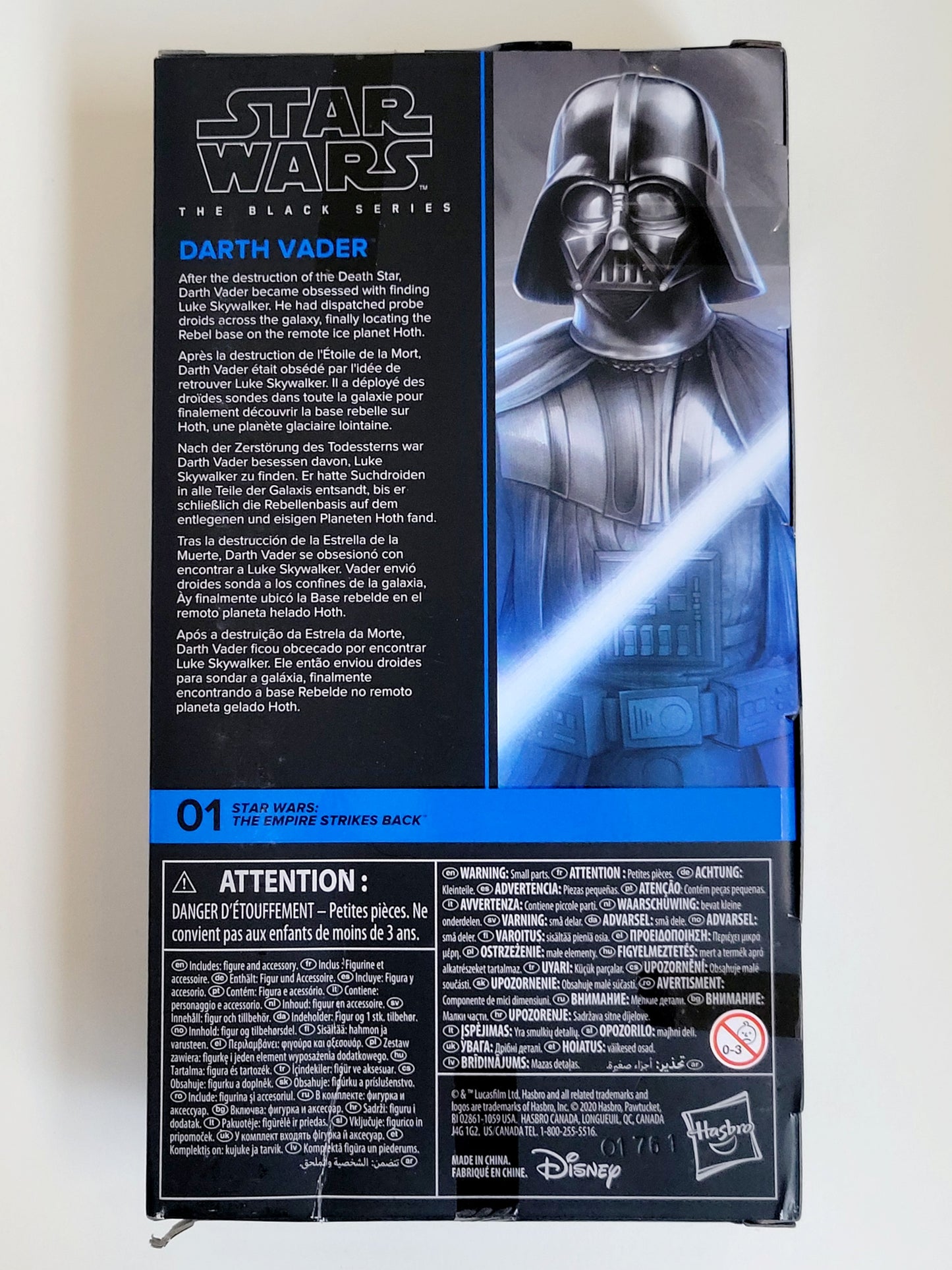 Sar Wars: The Black Series Darth Vader 6-Inch Action Figure from Star Wars: The Empire Strikes Back
