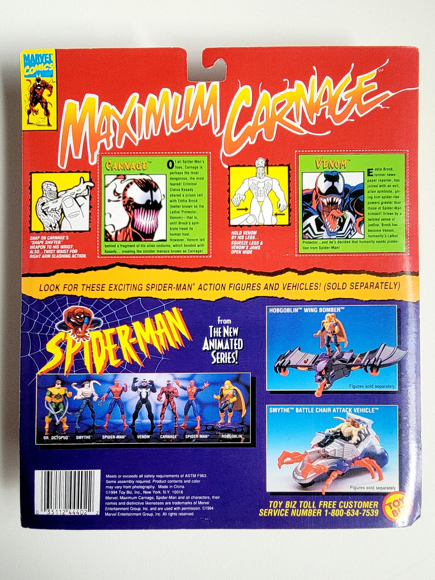 Maximum Carnage Battle Pack! with Carnage and Venom Action Figures