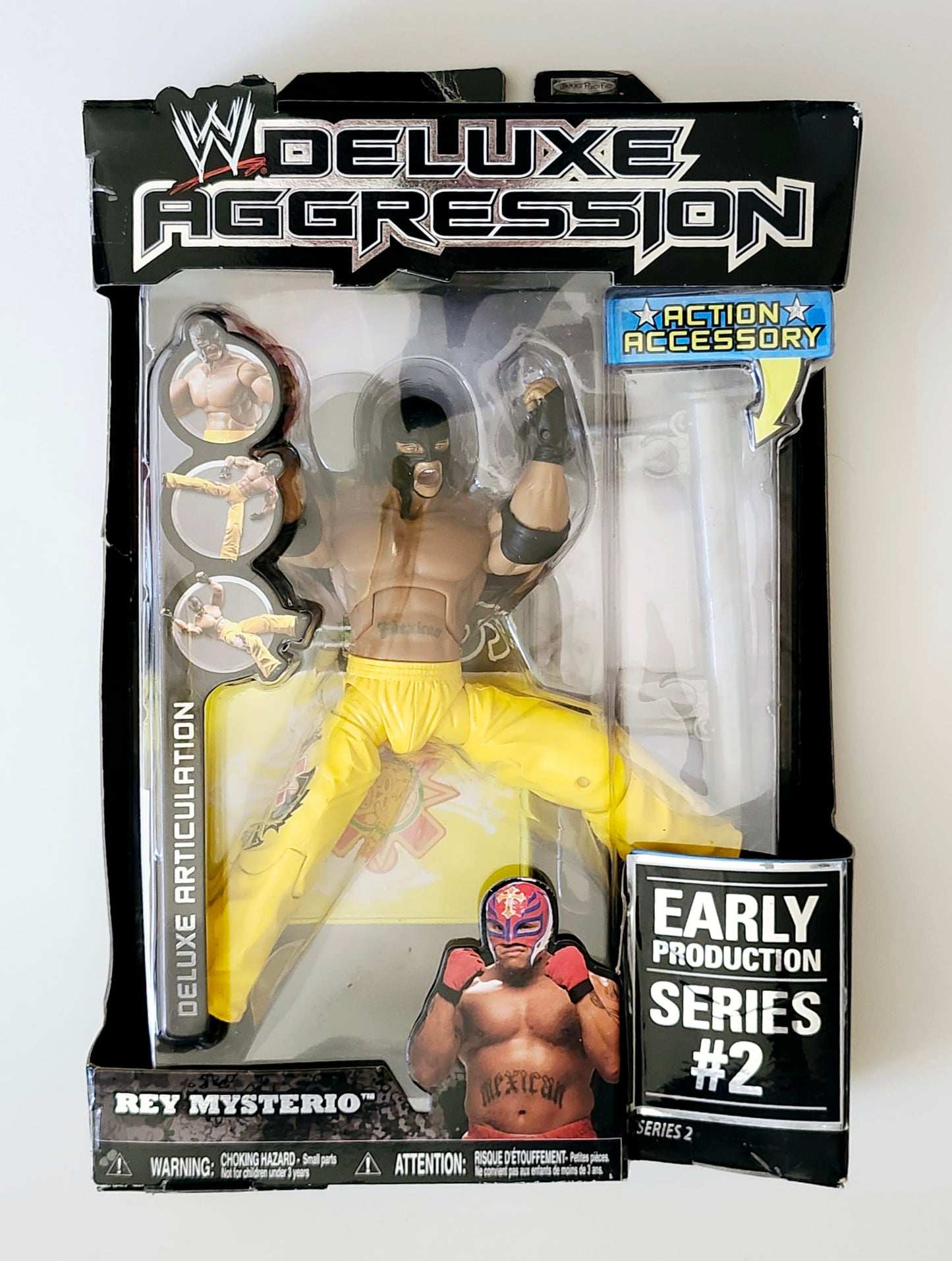 Deluxe Aggression Early Production Series 2 Rey Mysterio Action Figure