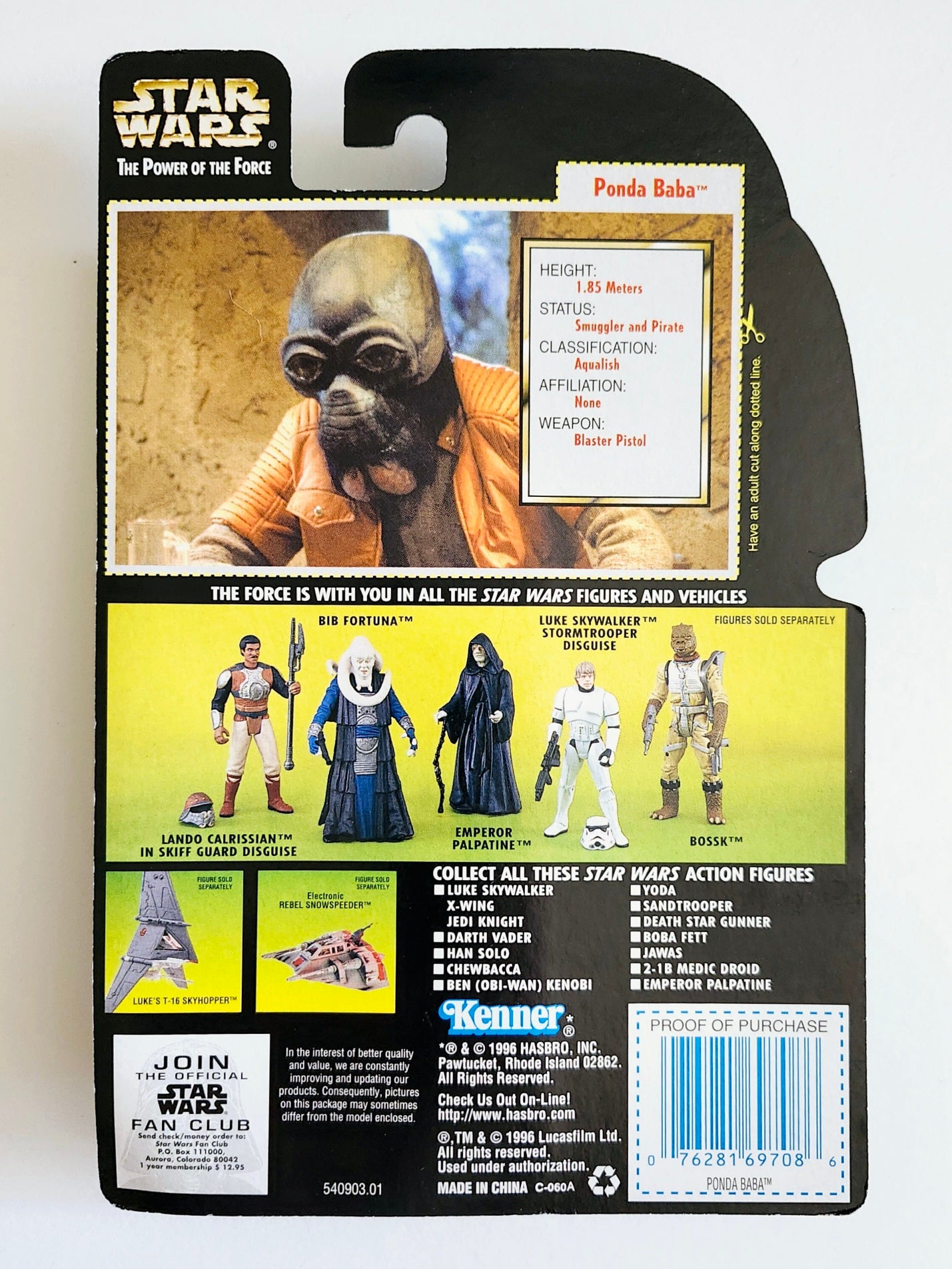 Star Wars: Power of the Force Ponda Baba (Hologram Card) 3.75-Inch Action Figure