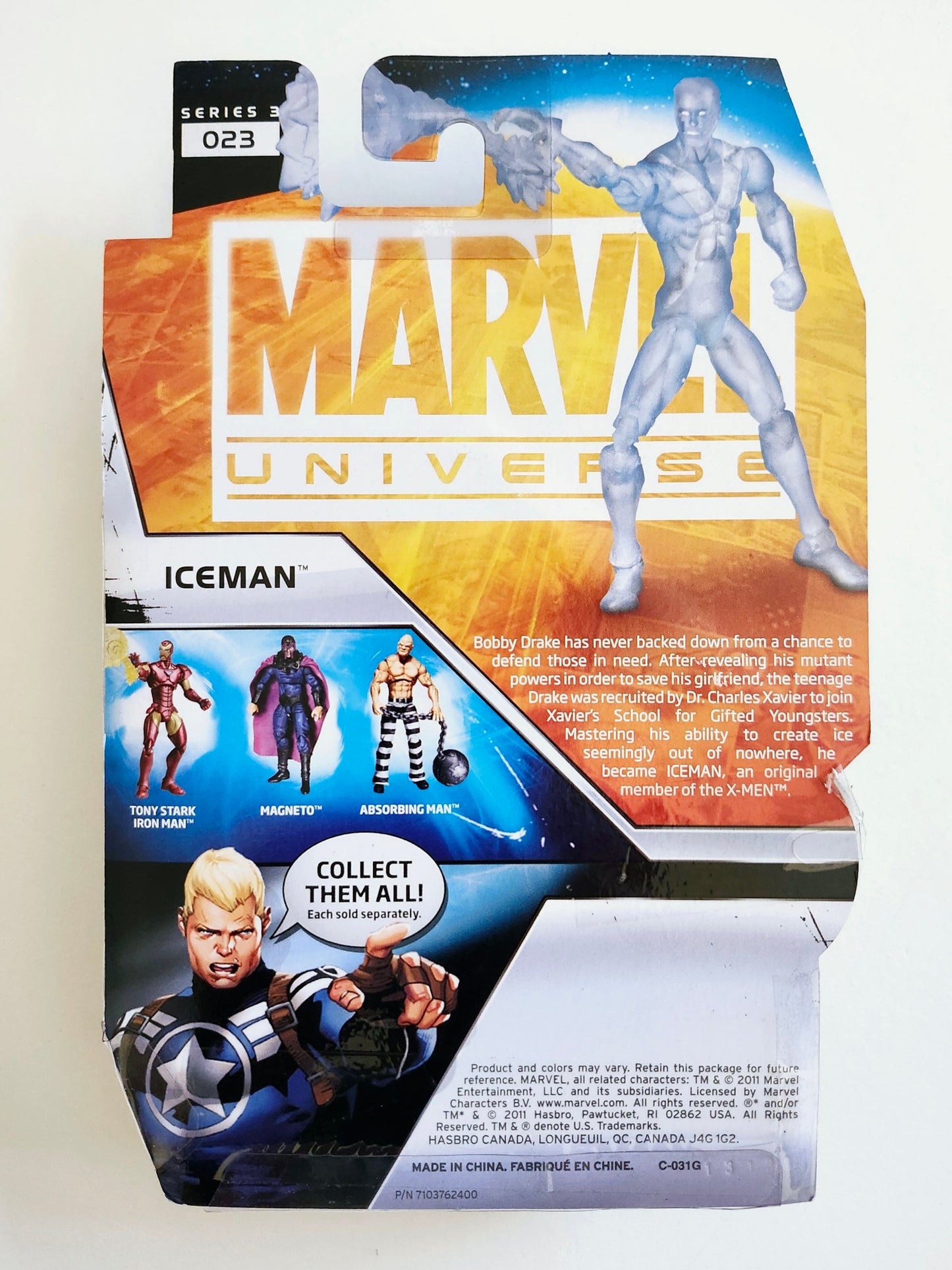 Marvel Universe Series 3 Figure 23 Iceman 3.75-Inch Action Figure