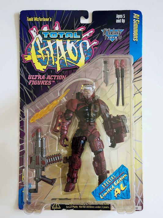 Al Simmons Action Figure (Red Armor) from Todd McFarlane's Total Chaos