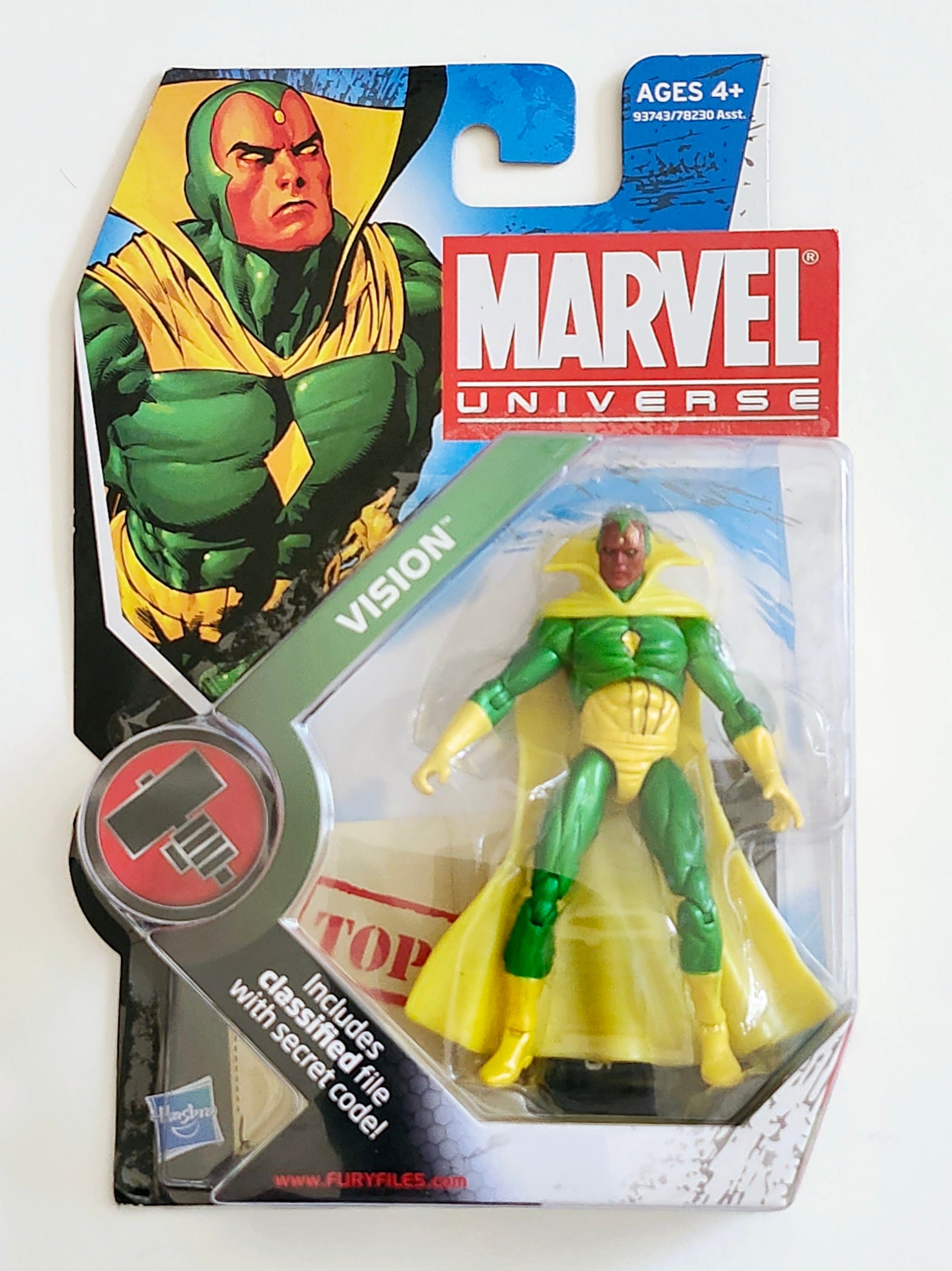 Hasbro Marvel Legends Series Vision, Action Figure 15 Cm, Ispirata A Fumetti, Con 2 Accessori, Collezione