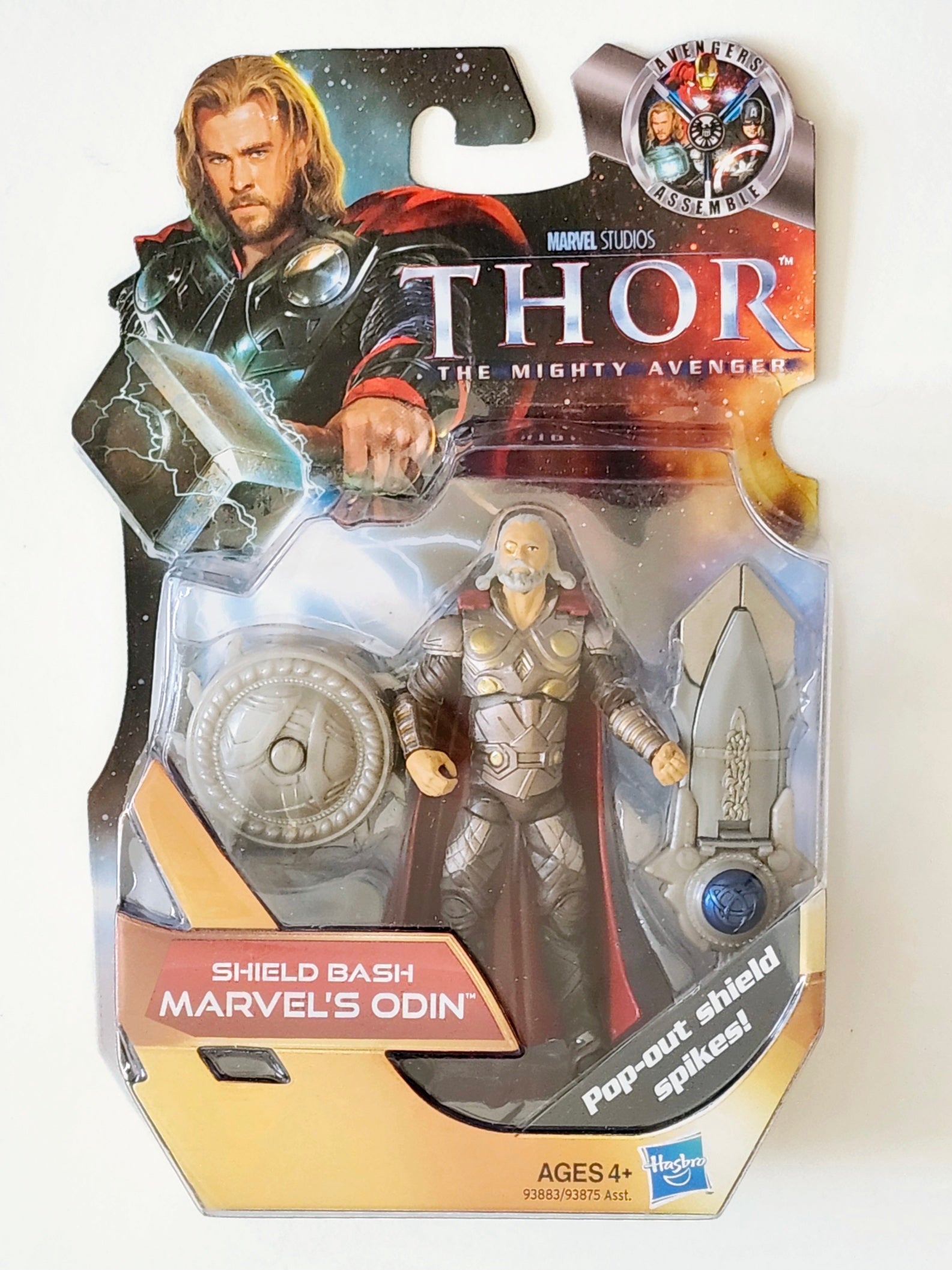 Thor: The Mighty Avenger Shield Bash Marvel's Odin (Silver Armor) 3.75-Inch  Action Figure