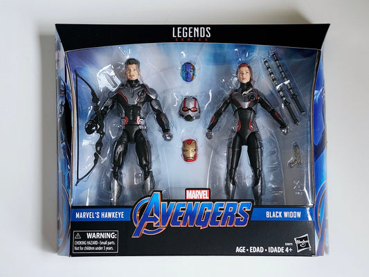 Marvel Legends Exclusive Avengers Endgame Quantum Suit Marvel's Hawkeye and Black Widow Action Figure 2-Pack