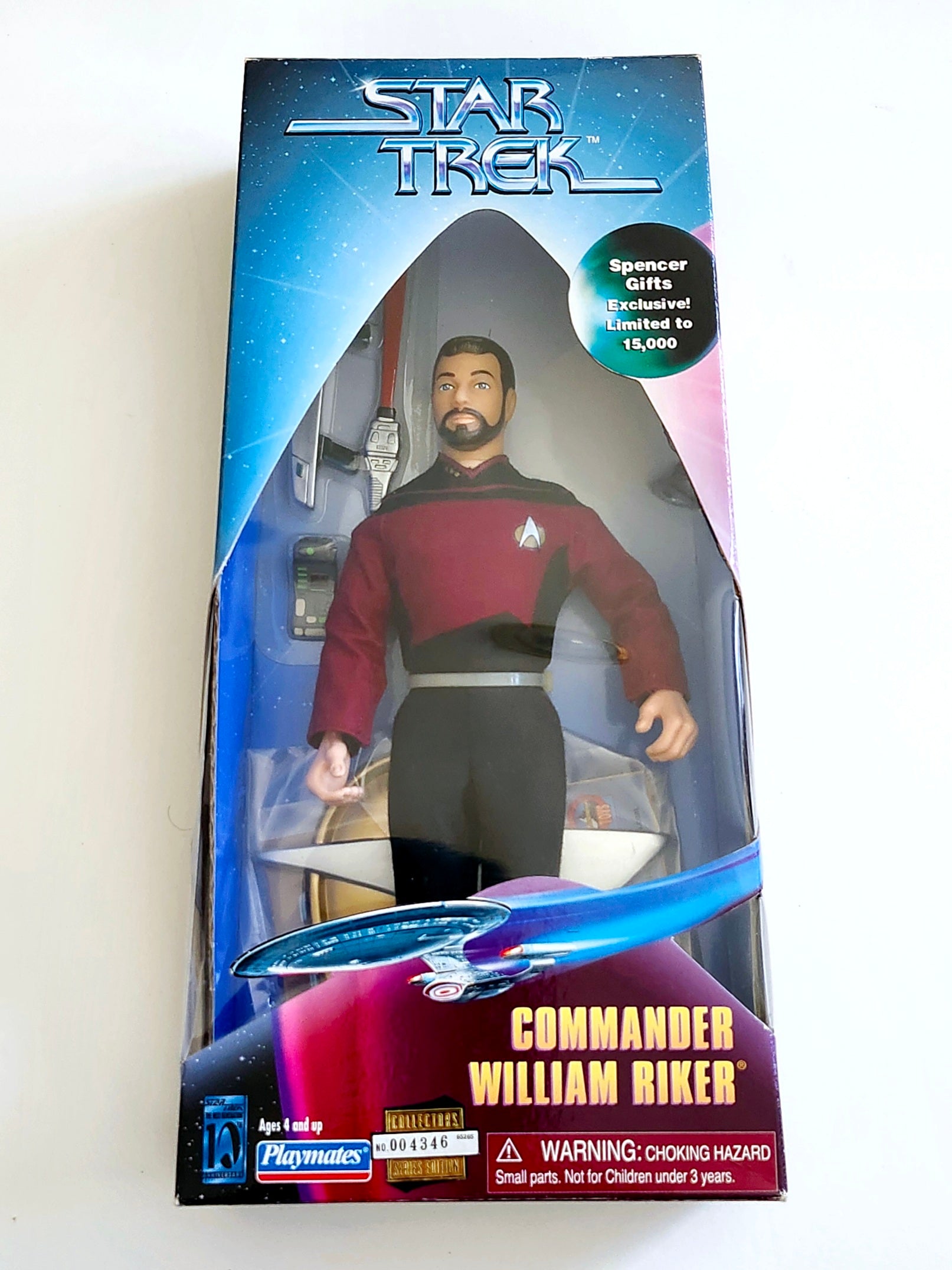 Star Trek Exclusive Commander William Riker 9-Inch Action Figure ...
