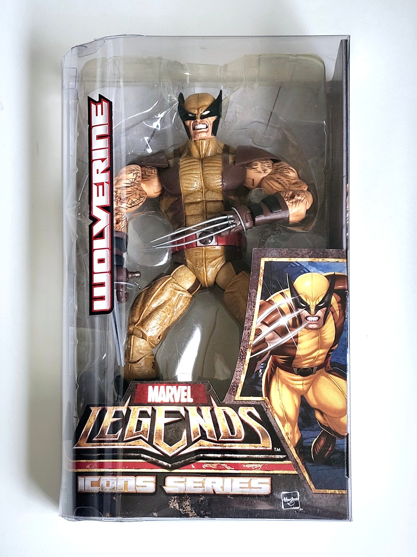 Marvel Legends Icons Series Wolverine (Brown Tiger Stripe Costume) 12-Inch Scale Action Figure