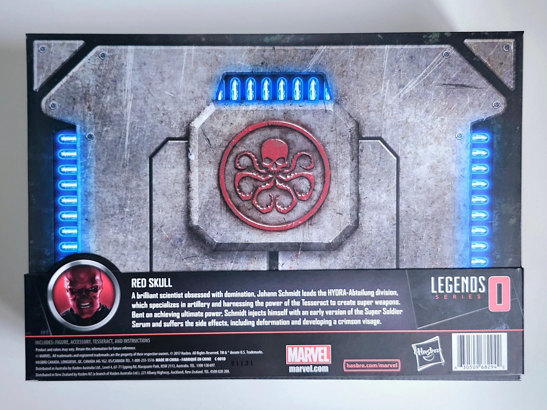 Marvel Legends RED SKULL ELECTRONIC TESSERACT Exclusive offers Figure Pack Box MCU 2018