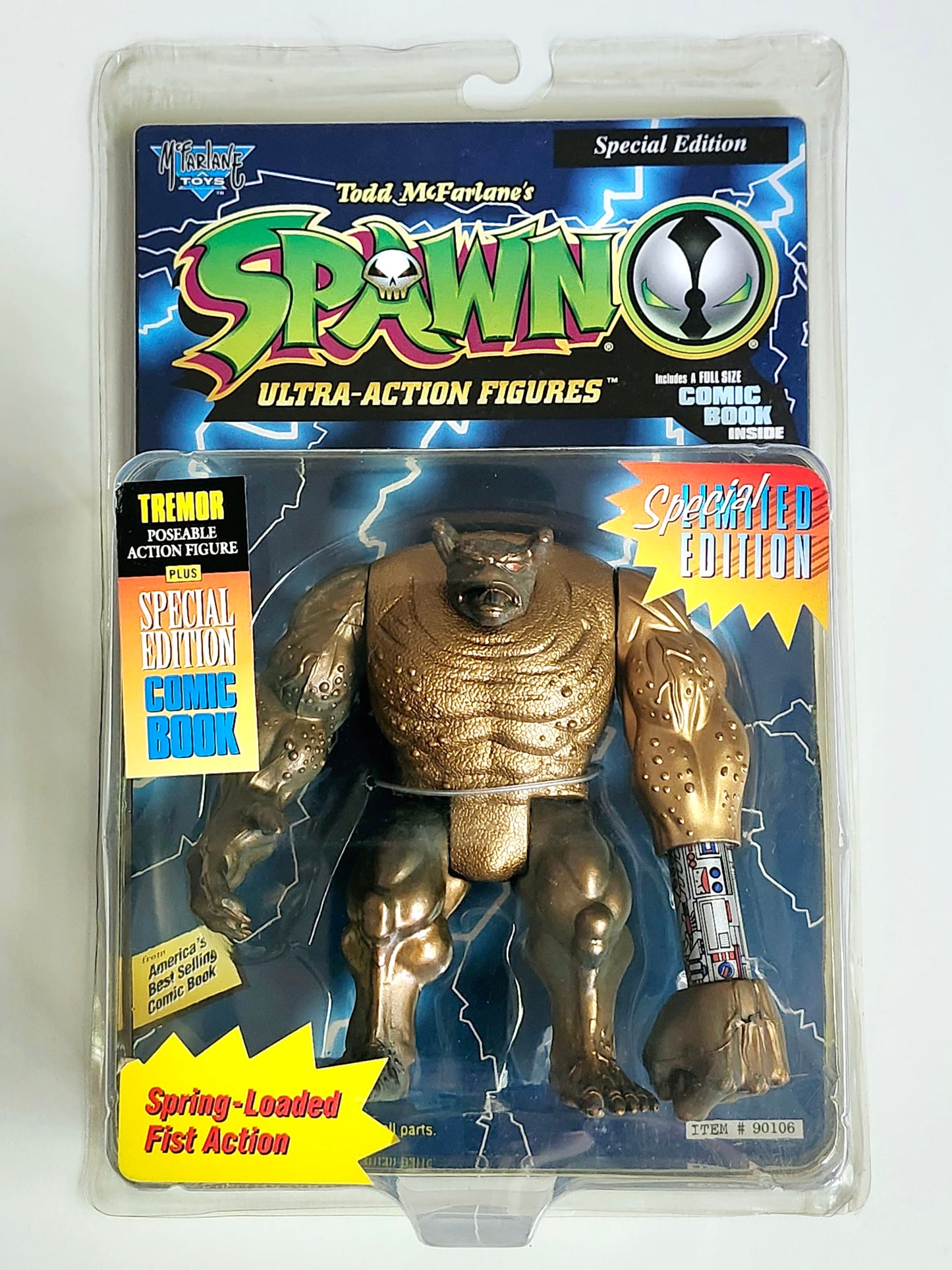 Special Limited Edition Gold Tremor Action Figure from Todd McFarlane's Spawn