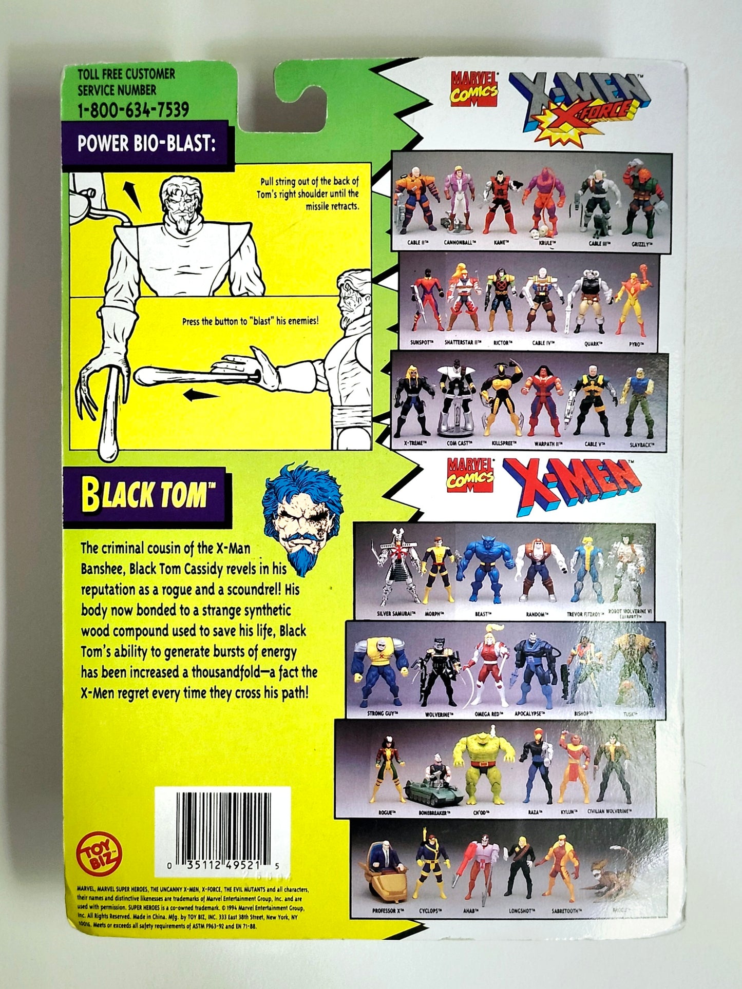 X-Men/X-Force Black Tom Action Figure